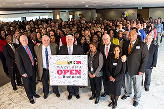 Governor and staff of the Dept of Commerce